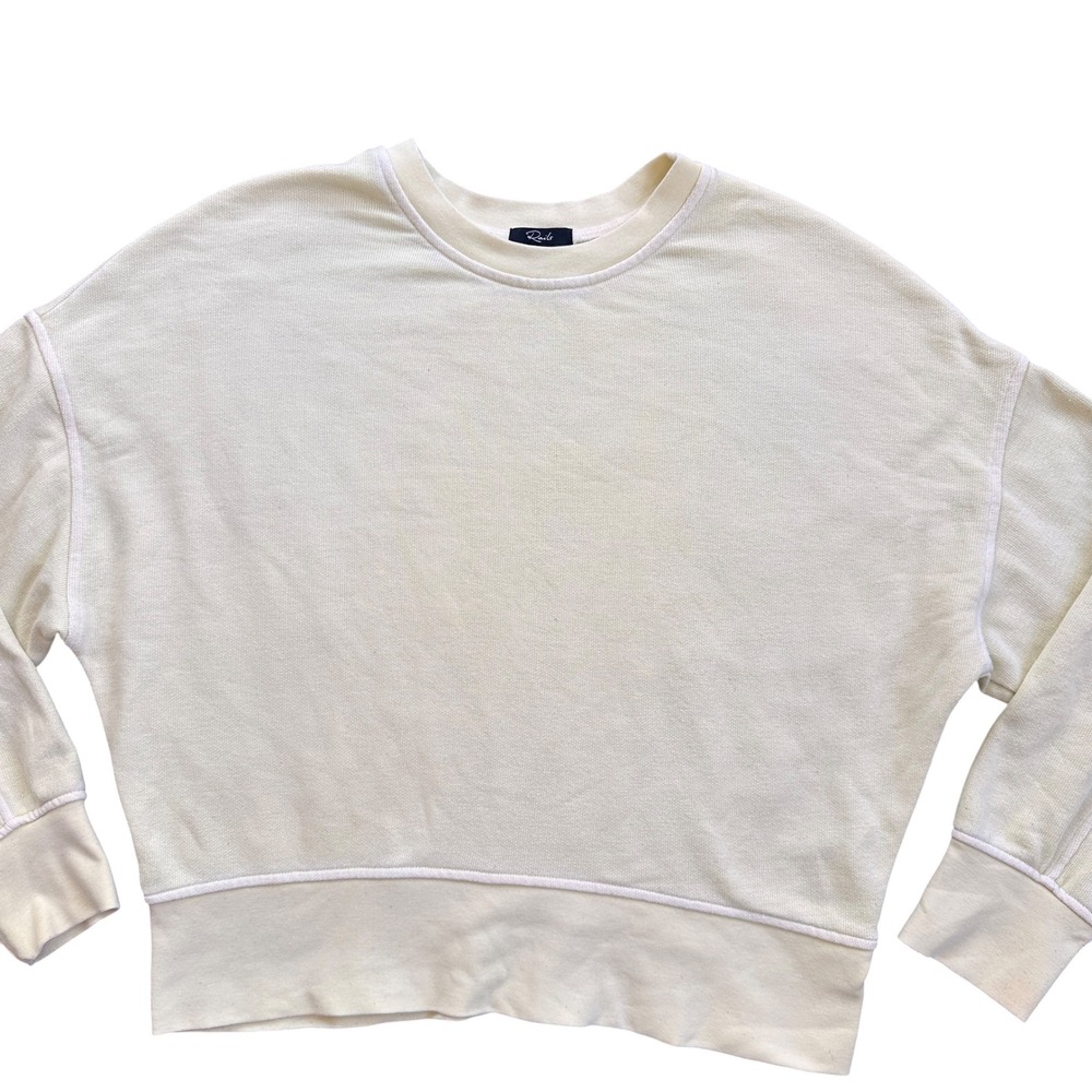 Rails Alice Sweatshirt Womens Small Limon Yellow Excellent Relaxed Drop Shoulder
